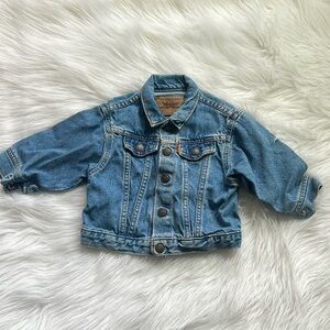 COPY - Vintage Levi's Distressed Orange Tag Denim Jacket 18 Months